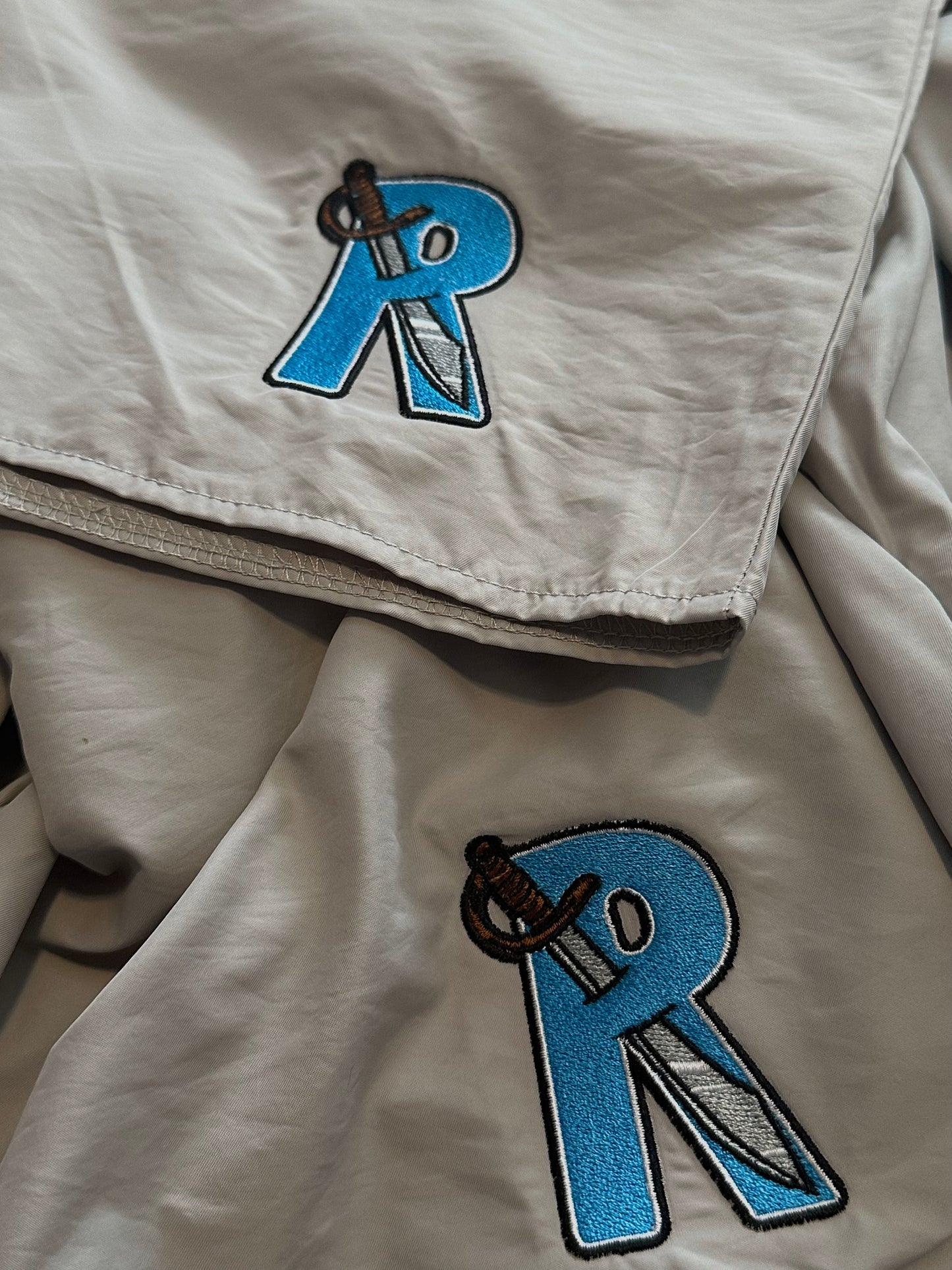 Grey & Ocean Blue- Activewear Shorts