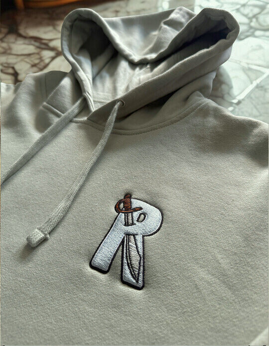 Mykonos- ( sage & powder blue) - Mid-weight hoodie