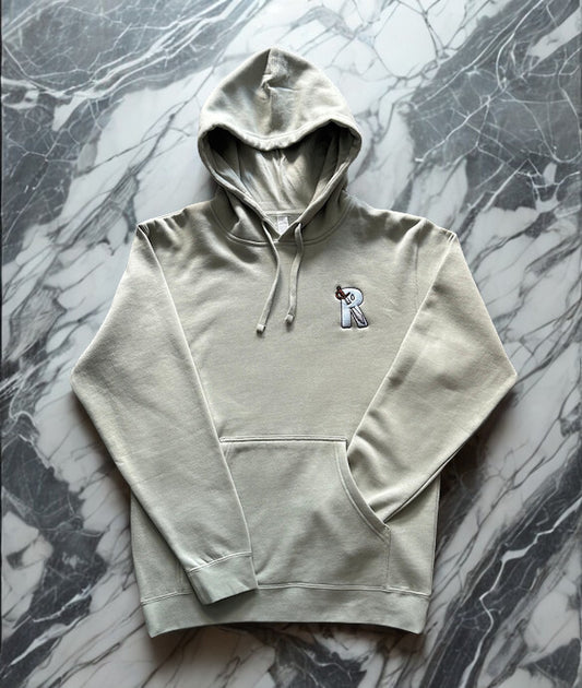 Mykonos- ( sage & powder blue) - Mid-weight hoodie
