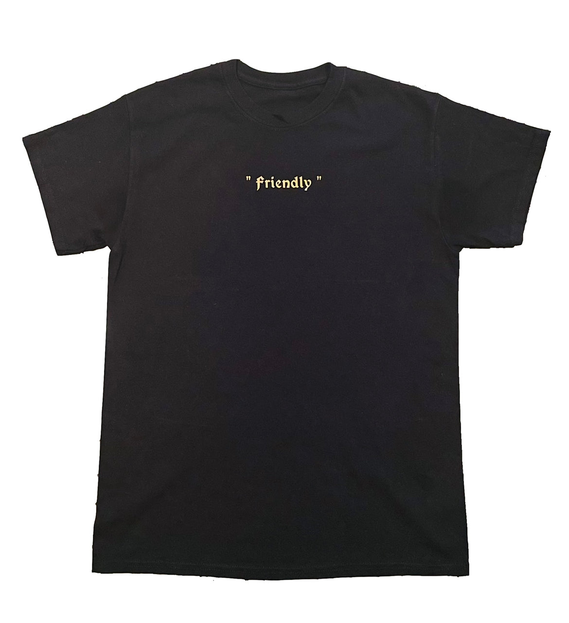 “Friendly” T-shirt Black/Gold